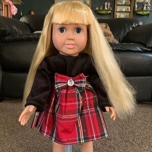 FCM 1996 18" Vinyl Soft Body Doll Blonde Hair